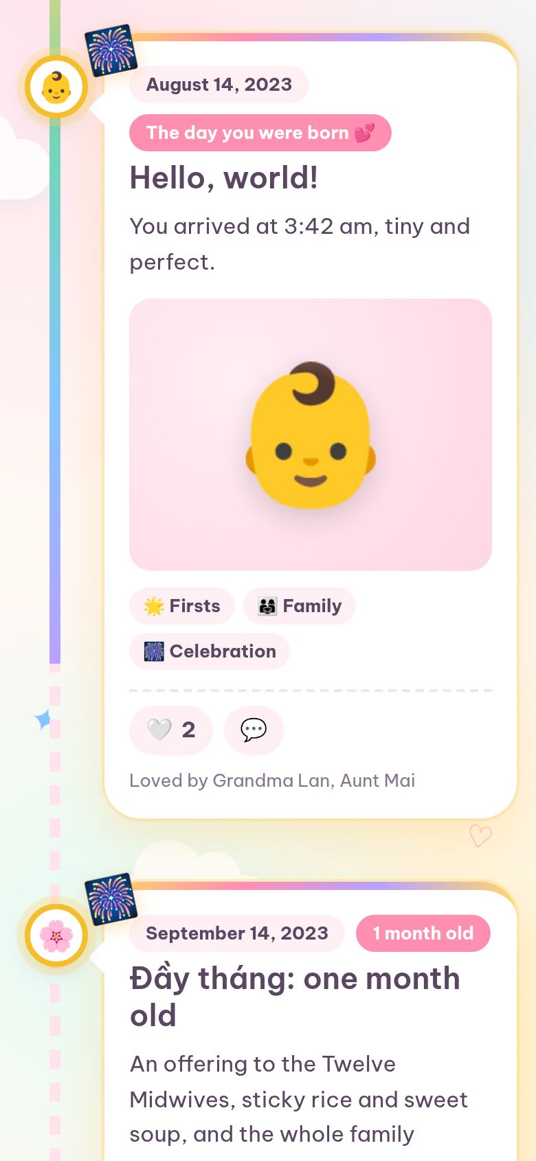 Na's sample page on a phone